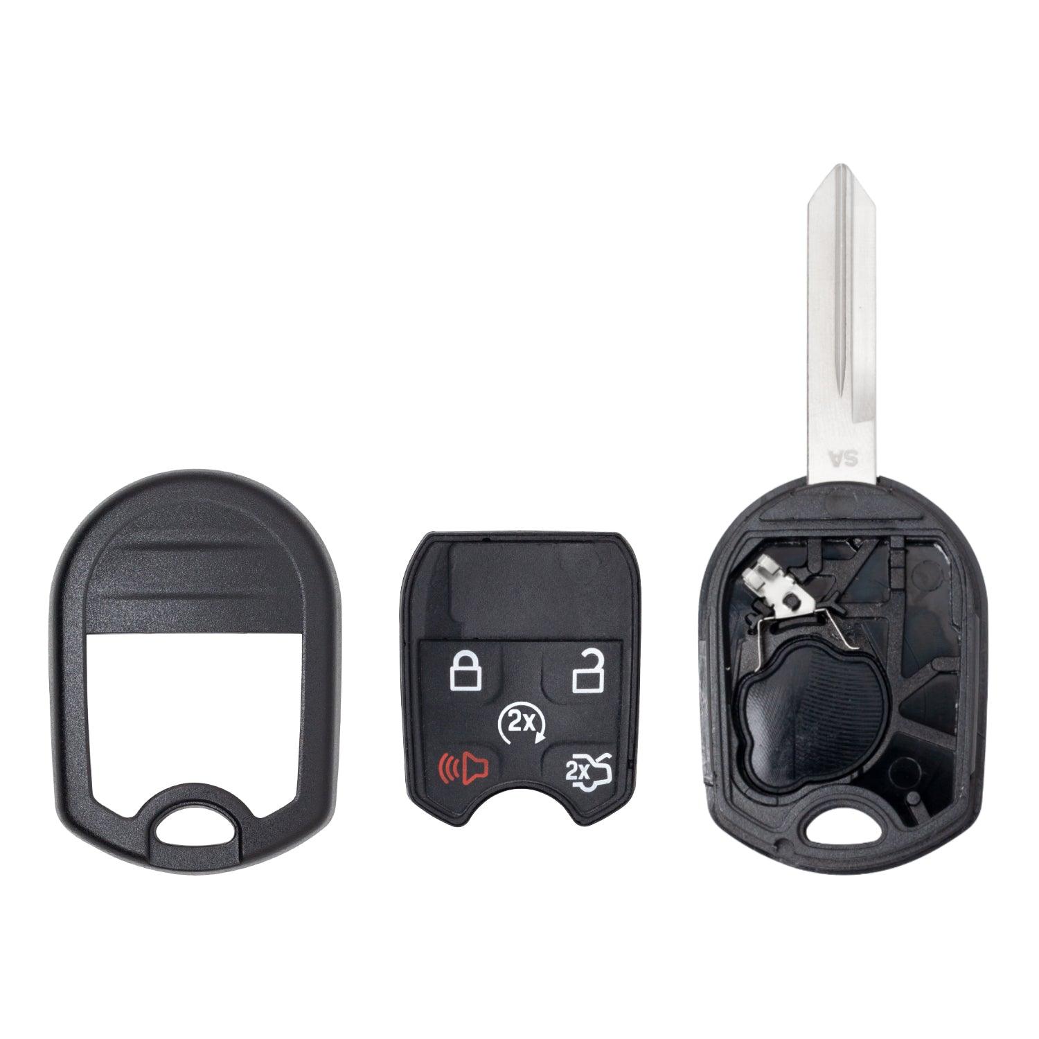 Remote Head Key Remote for Ford Edge Expedition Explorer Flex Taurus MKX Navigator ‎164-R8000 (5 Button) (Shell Case)