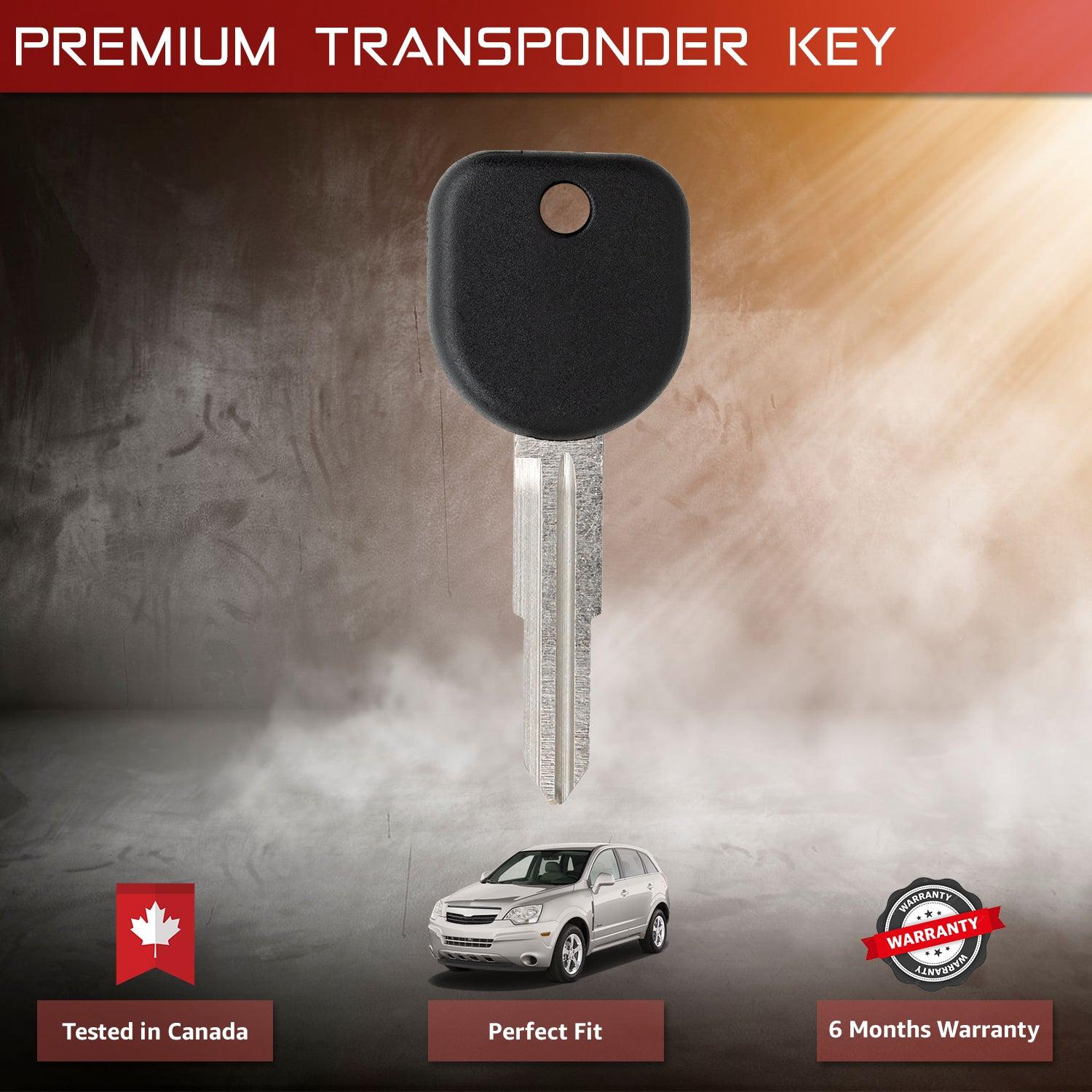 Transponder Car Chip Key for Saturn Vue 2008 2009 2010 B114-PT 7011685