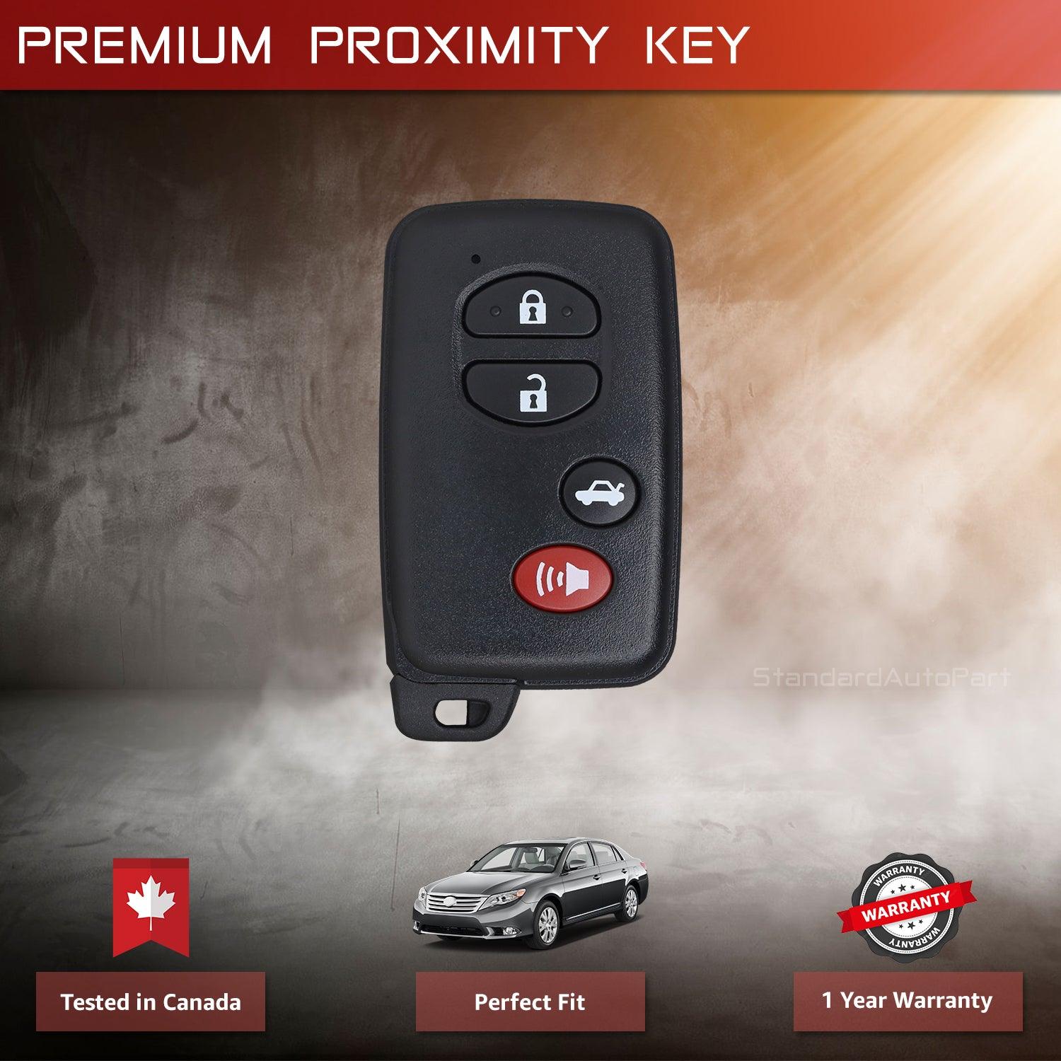 4 Button Proximity Remote Smart Key for Toyota Avalon Camry Corolla HYQ14AEM 89904-06131