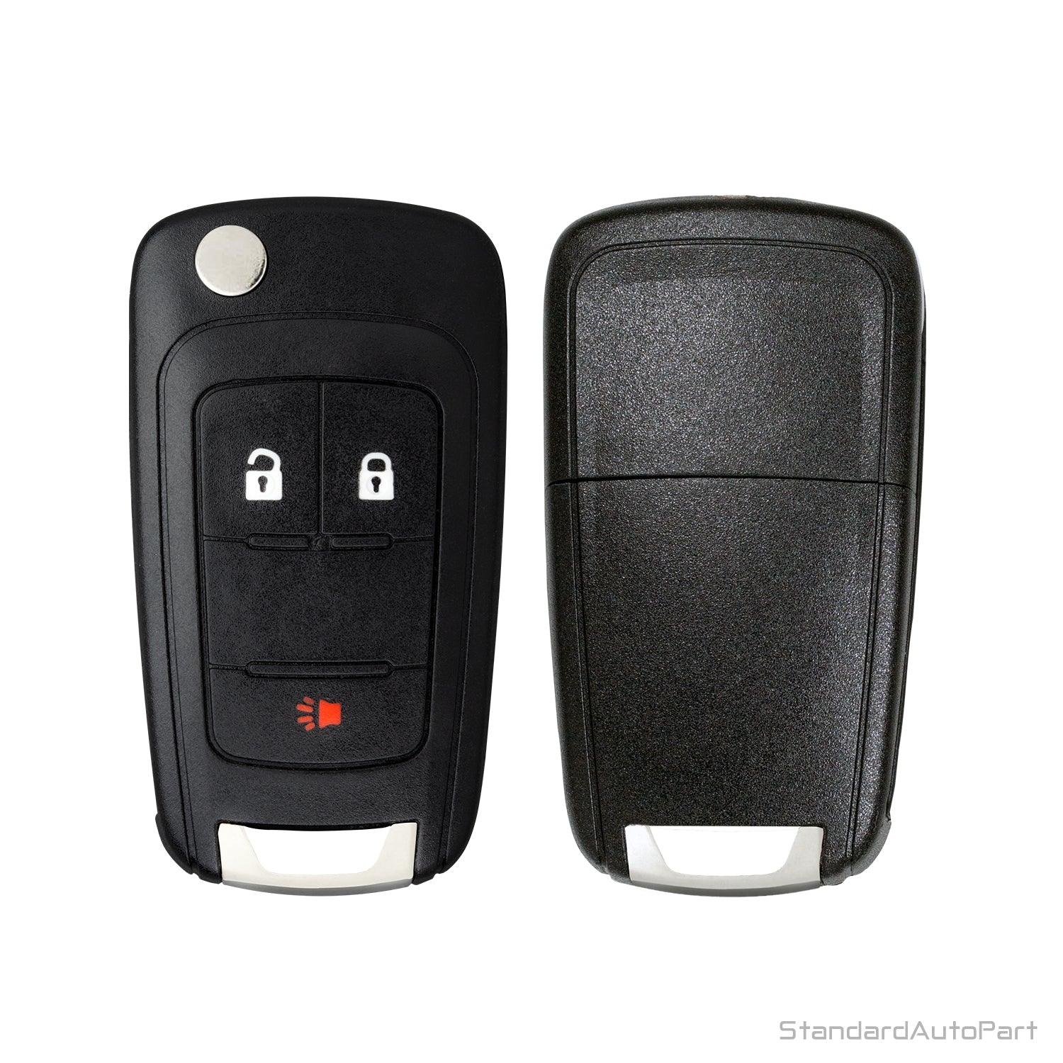 Shell Case for Keyless Entry Remote flip Key for Chevrolet Equinox Sonic Spark Trax Terrain Buick Encore OHT01060512 (Shell Case only)