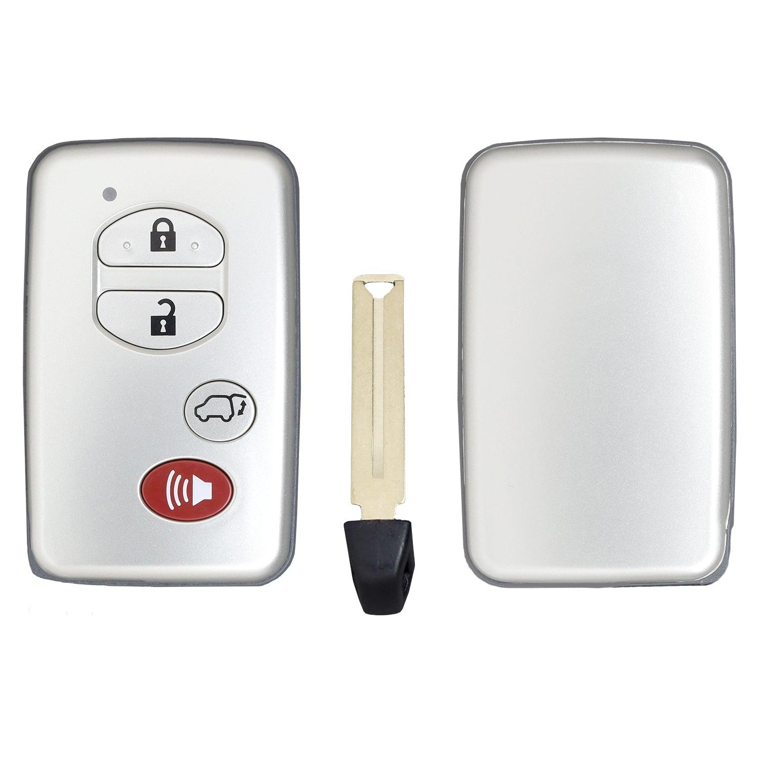 4 Button Proximity Remote Smart Key for Toyota Venza 2009 2010 2011 2012 2013 2014 2015 2016 HYQ14ACX 89904-0T020 (Shell Case)