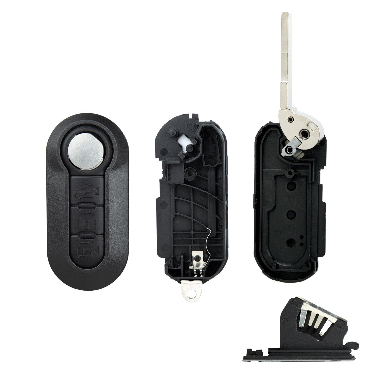 Remote Flip Key Shell Case for Ram Promaster RX2TRF198 2ADFTTRF198 (3 Button) SIP22