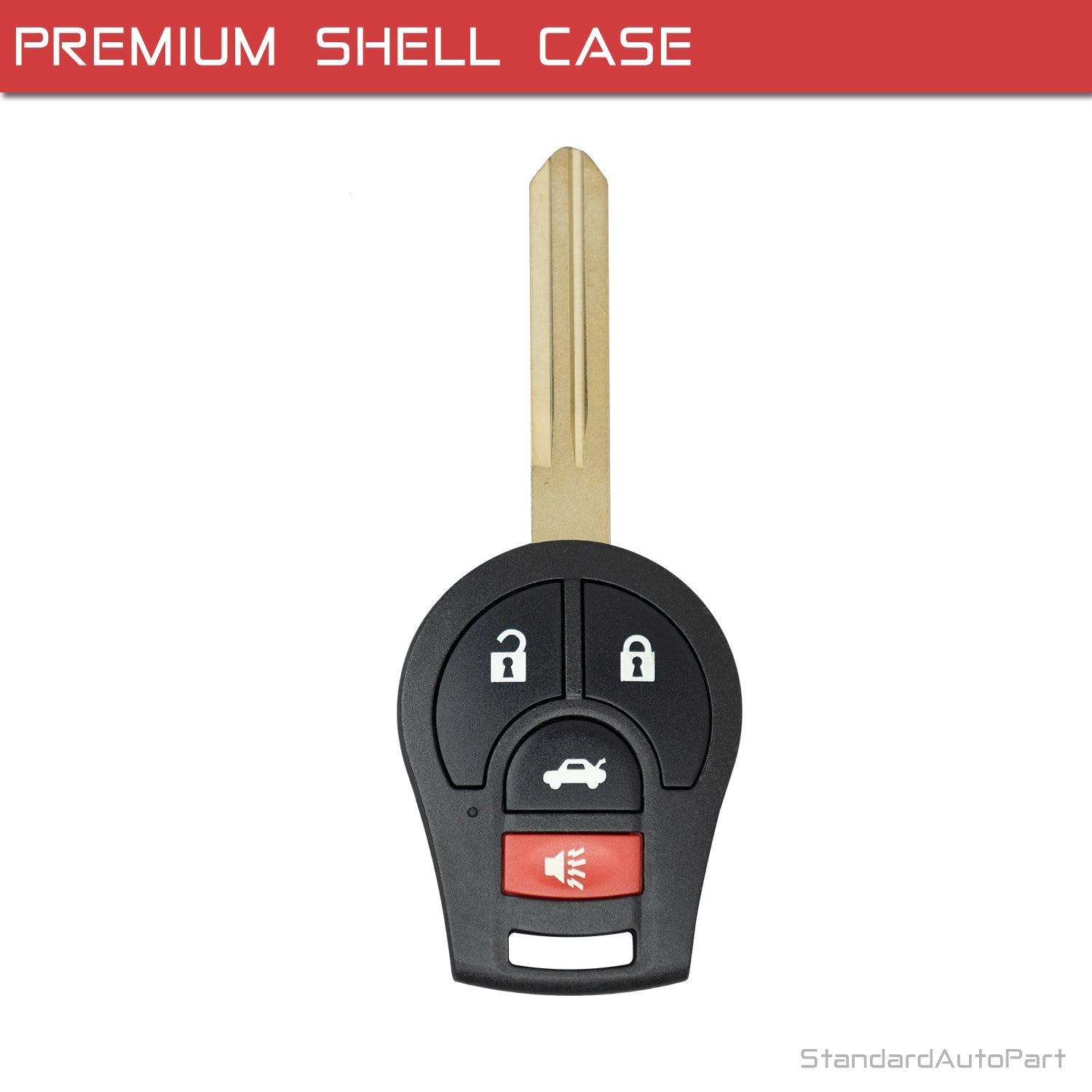 Shell Case for Remote Head Key Fob for Nissan Sentra Versa Note Rogue Pathfinder Murano Altima Quest CWTWB1U751, CWTWB1U816 ID 46 (Shell Case)