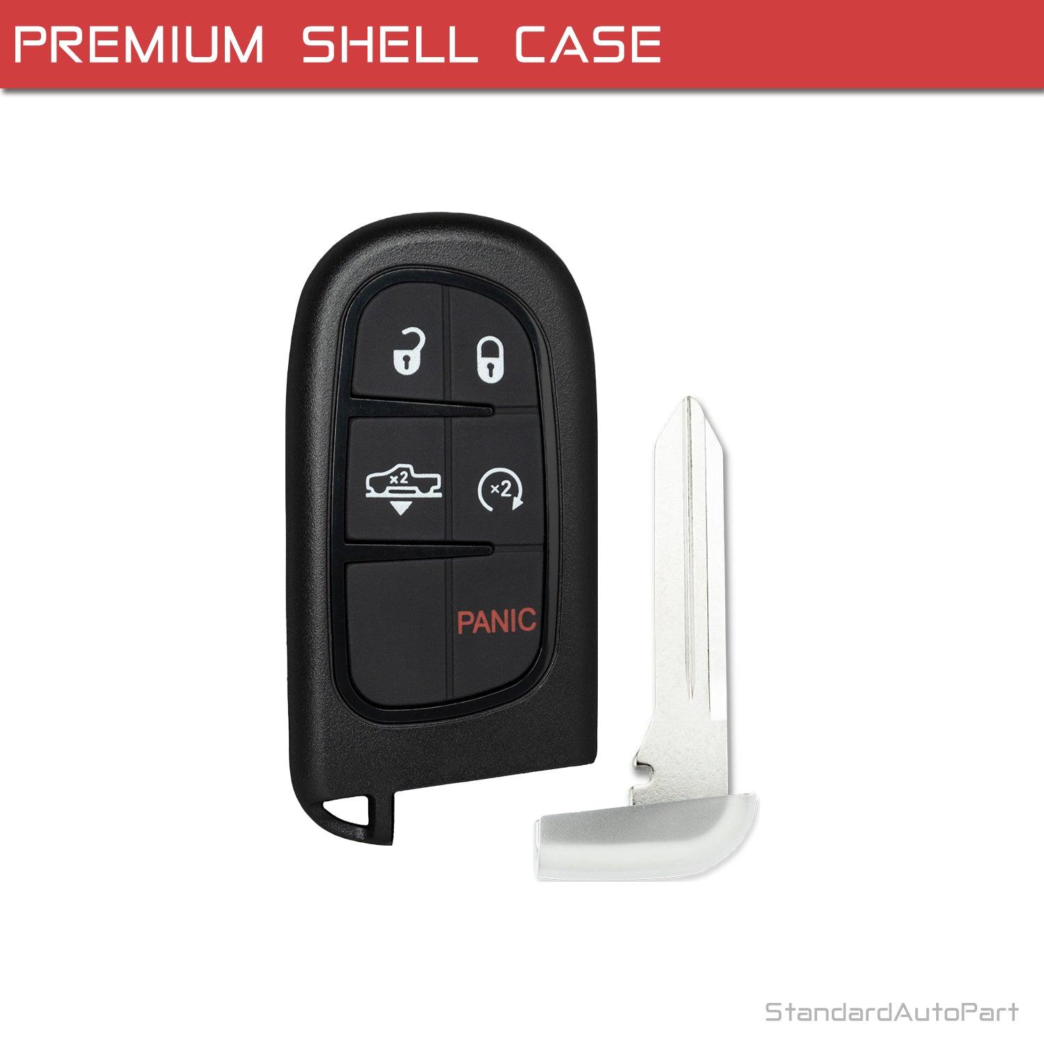 Keyless Entry Smart Key fob for Ram 1500 2500 Cherokee 2013 2014 2015 2016 2017 2018 2019 2020 2021 GQ4-54T (Shell Case) (5 Button)